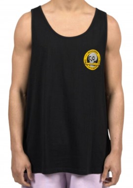 BEE UNUSUAL Wipeout Tank Top Ανδρικό - Μαύρο -AT-260712-BLACK