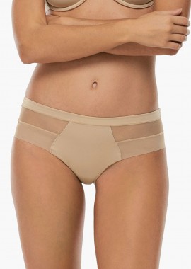LOVABLE - Lovable γυναικείο σλιπ με τούλι ''Ultralight'' - LOV-10231 Nude