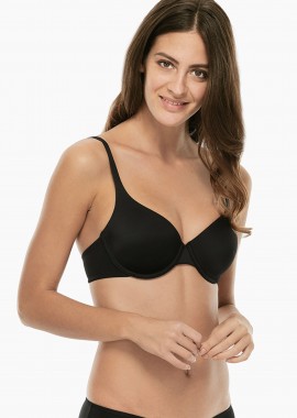 LOVABLE - Lovable γυναικείο σουτιέν ''Invisible Lift'' cup B - LOV-14093B Μαύρο