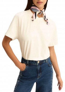 Emme by Marella γυναικείο Τ-shirt με φουλάρι 
