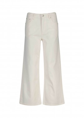 GANT - Gant γυναικείο τζιν παντελόνι cropped πεντάτσεπο Relaxed Fit - 4100272 Λευκό