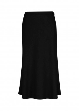 Gant γυναικεία midi φούστα ψηλόμεση με λινάρι Relaxed Fit - 4400231 Μαύρο
