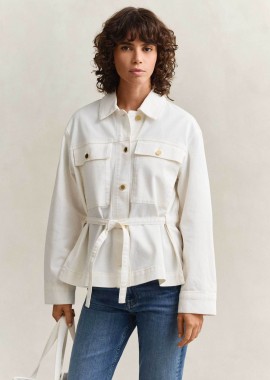 GANT - Gant γυναικείο denim jacket Relaxed Fit - 4700417 Λευκό