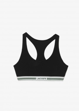 Lacoste γυναικείο εσώρουχο bralette με λογότυπο - IF8179-00 Μαύρο