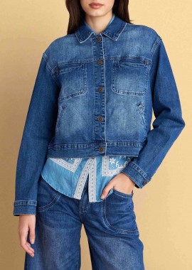 ATTRATTIVO - Attrativo γυναικείο denim μπουφάν - 9922934 Denim Blue
