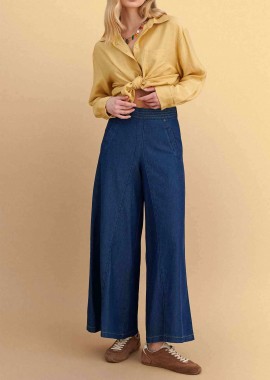 ATTRATTIVO - Attrattivo γυναικεία denim παντελόνα - 91253019 Μπλε Σκούρο