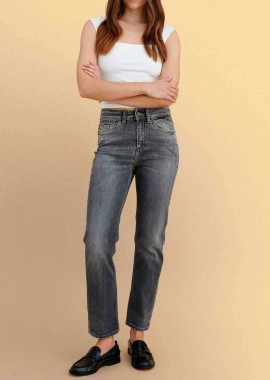 ATTRATTIVO - Attrattivo γυναικείο τζιν παντελόνι Skinny Fit - 9923038 Γκρι