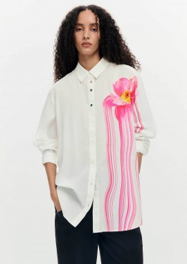 Desigual γυναικείo πουκάμισο με floral print 