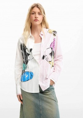 Desigual γυναικείo πουκάμισο με print 