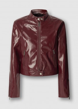Pepe Jeans γυναικείο jacket με γυαλιστερή όψη 