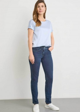 GERRY WEBER - Gerry Weber γυναικείο τζιν παντελόνι Slim Fit - 925051-66869 Μπλε Σκούρο
