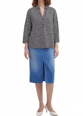 GERRY WEBER - Gerry Weber γυναικεία midi φούστα - 510107-66833 Μπλε