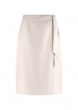 Gerry Weber γυναικεία midi φούστα με δέσιμο στο πλάι - 510017-31256 Μπεζ