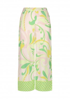 GERRY WEBER - Gerry Weber γυναικείο παντελόνι με all-over print - 520062-31260 Πράσινο Ανοιχτό