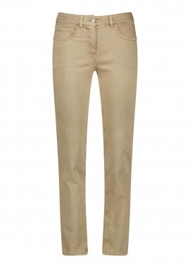 GERRY WEBER - Gerry Weber γυναικείο τζιν παντελόνι Straight Fit - 925051-69001 Μπεζ