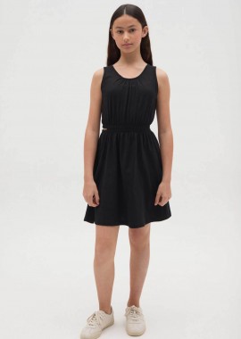 OVS παιδικό mini φόρεμα αμάνικο με cut out Regular Fit - 002362428 Μαύρο