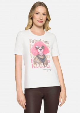 BETTY BARCLAY - Betty Barclay γυναικείο Τ-shirt με all-over print - 2744/1092 Λευκό