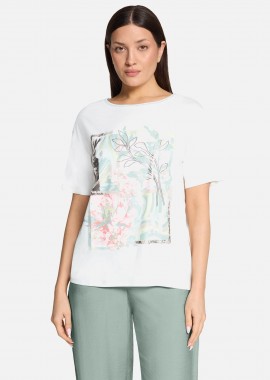 BETTY BARCLAY - Betty Barclay γυναικείο Τ-shirt με print - 2777/1818 Λευκό