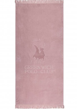 GREENWICH POLO CLUB - Greenwich Polo Club πετσέτα θαλάσσης με λογότυπο 90 x 190 cm