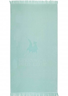 GREENWICH POLO CLUB - Greenwich Polo Club πετσέτα θαλάσσης με λογότυπο 90 x 190 cm