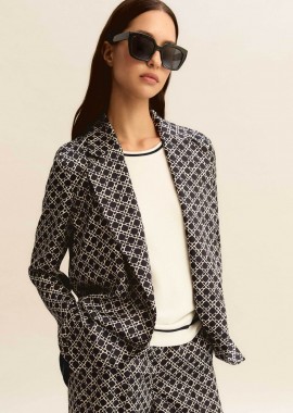 Emme by Marella γυναικείο σακάκι με all-over print 