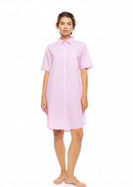 Pink Label γυναικείο νυχτικό με ρίγες 
