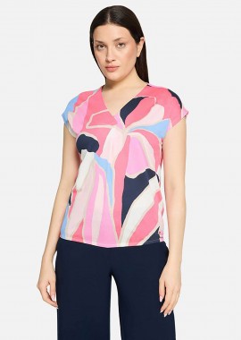 BETTY & CO γυναικεία μπλούζα με print - 2219/3272 Ροζ