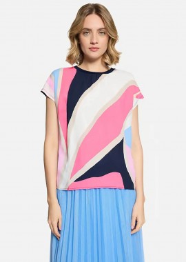 BETTY & CO - BETTY & CO γυναικεία μπλούζα με print - 2408/3216 Ροζ