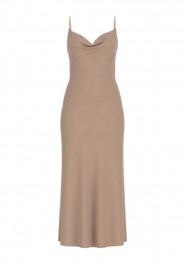 GUESS - Guess γυναικείο midi αμάνικο φόρεμα με λεπτή τιράντα Slim Fit