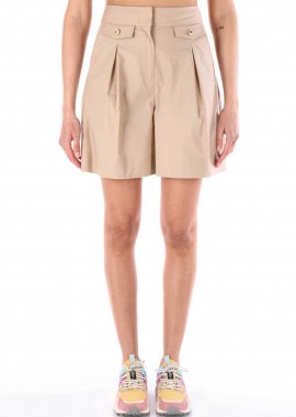 TWINSET - Twinset γυναικείο σορτς με πιέτες - 261TT2232 Μπεζ