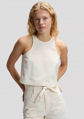 LEE - Lee® γυναικείο denim τοπ Boxy Fit - 112378260 Υπόλευκο