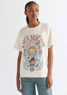 Wrangler® γυναικείο T-shirt με graphic logo print Relaxed Fit 
