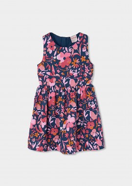 Boboli παιδικό αμάνικο φόρεμα με floral print - 323031 Πολύχρωμο