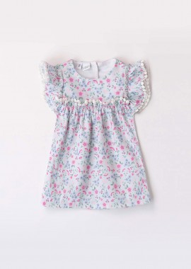 IDO - iDO βρεφικό φόρεμα με all-over floral print - 4.8637/00 Βεραμάν Ανοιχτό
