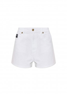 VERSACE JEANS COUTURE - Versace Jeans Couture γυναικείο denim σορτς - 80HAD514CEWCA Λευκό