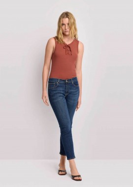 Kocca γυναικείο τζιν παντελόνι πεντάτσεπο cropped Skinny Fit 
