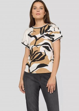 RABE - Rabe γυναικεία μπλούζα με all-over print - 56-115352 Μπεζ