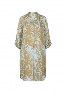 Rabe γυναικείo mini φόρεμα με floral print - 56-122168 Μπλε Sky