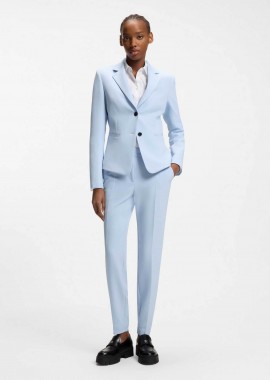 Hugo Boss γυναικείο παντελόνι μονόχρωμο Slim Fit 