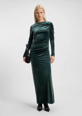HUGO - Hugo Boss γυναικείο maxi φόρεμα velvet