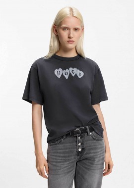 Hugo Boss γυναικείο T-shirt βαμβακερό με λογότυπο 