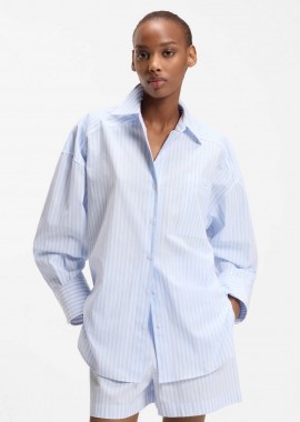 Hugo Boss γυναικείο πουκάμισο ριγέ Relaxed Fit 