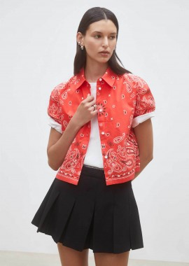 SUNCOO PARIS - Suncoo Paris γυναικείο πουκάμισο με bandana print