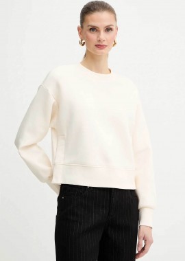 Armani Exchange γυναικεία cropped μπλούζα φούτερ με monogram - XW001828AF10818 Λευκό