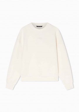 ARMANI EXCHANGE - Armani Exchange γυναικεία μπλούζα φούτερ με λογότυπο - XW002041AF21290 Λευκό