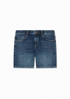 ARMANI EXCHANGE - Armani Exchange γυναικείο denim σορτς πεντάτσεπο Regular Fit - XW002272AF21886 Denim Blue Σκούρο