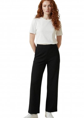 Armani Exchange γυναικείο παντελόνι φόρμας με monogram Regular Fit - XW002840AF21298 Μαύρο