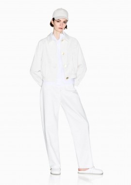 Armani Exchange γυναικείο τζιν παντελόνι πεντάτσεπο Relaxed Fit - XW000100AF21335 Λευκό