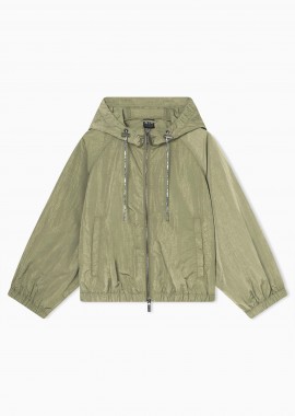 ARMANI EXCHANGE - Armani Exchange γυναικείο αντιανεμικό μπουφάν με γυαλιστερή όψη - XW001978AF21533 Χακί