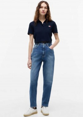 TOMMY JEANS - Tommy Jeans γυναικείο τζιν παντελόνι πεντάτσεπο Mom Fit - DW0DW22994 Denim Blue